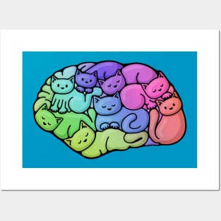 Cat Brained Posters and Art